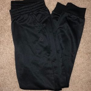 Black adidas climawarm joggers